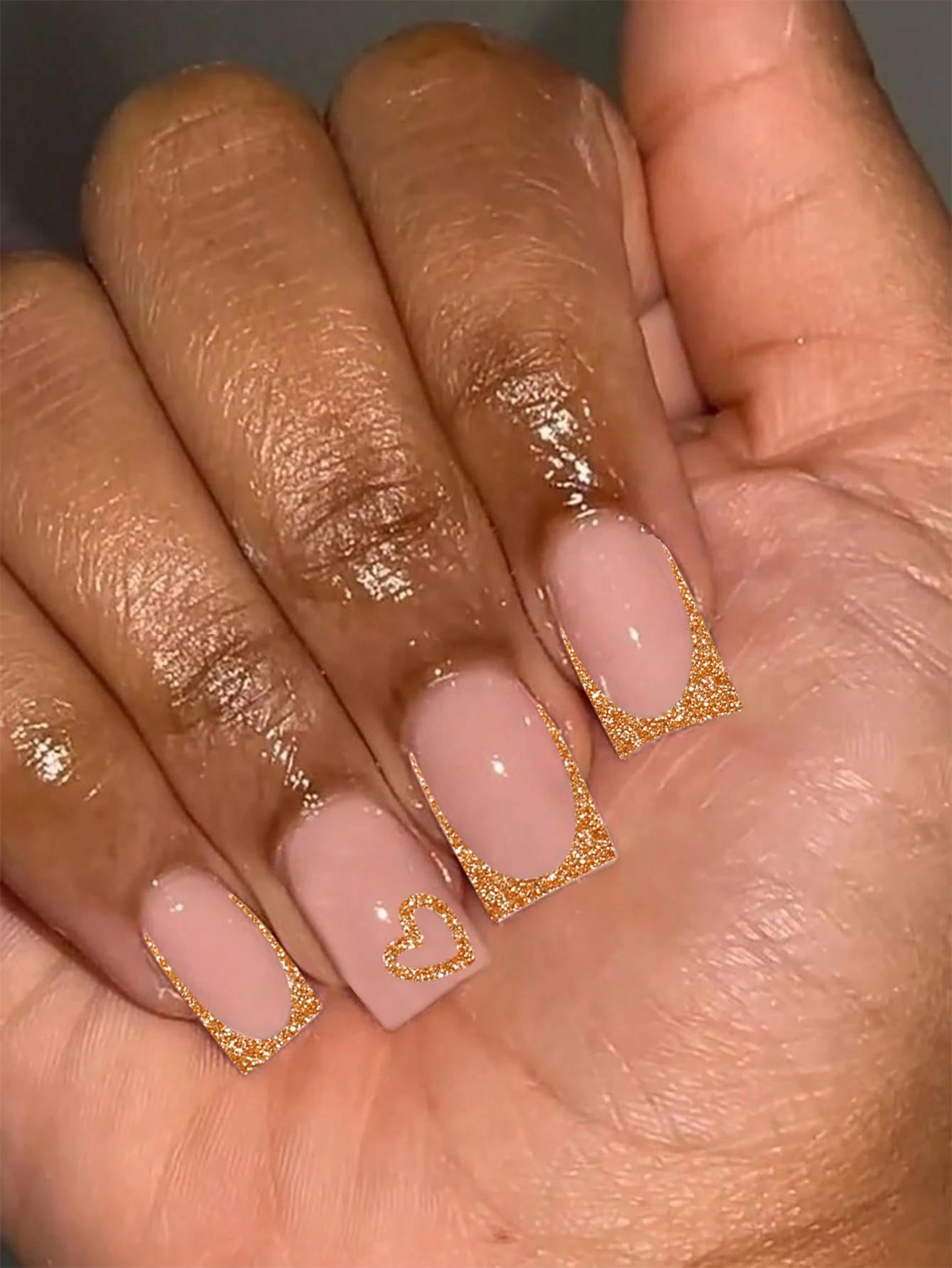 Medium Ballerina Pink Press On Nails with French Tips - Smarsty