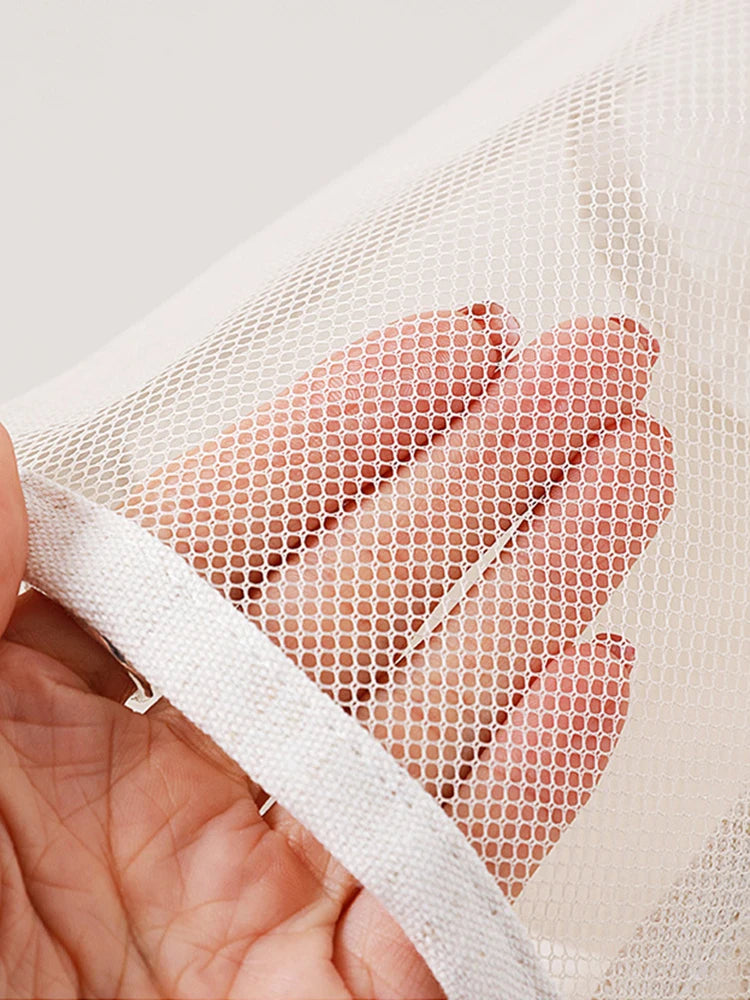 Clear Mesh Makeup Bag Portable Cosmetic Organizer Travel - Smarsty