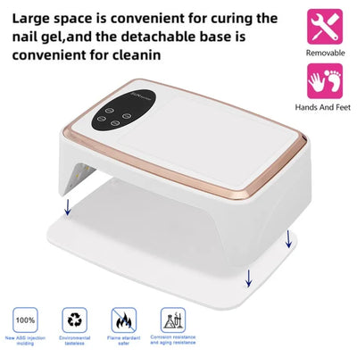 90 LED Nail Dryer Lamp for Quick Gel Curing - Smarsty