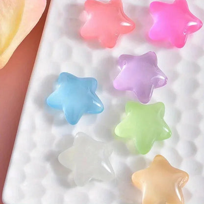 7/14pcs Glow-in-the-Dark Star Shoe Charms Easy Install Fun DIY hole shoes Buckles for Hole shoes