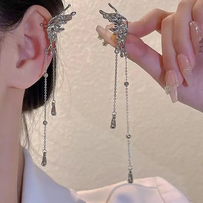 Luxury Crystal Butterfly Clip Earrings for Stylish Women - Smarsty