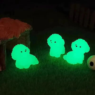4Pcs/Set Luminescence 3D Cute Puppy Shoe Decoration Diy Shoes Charms Used For Clogs Sandals Perfect For Holiday Xmas Gifts - Smarsty