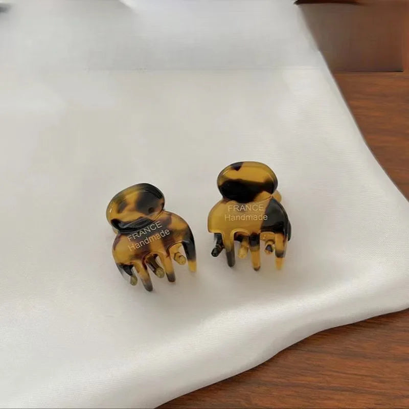 Mini Acetate Hair Claw Clips For Girls Cute Lightweight Grip - Smarsty