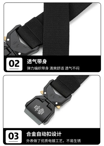Quick Release Elastic Belt for Men Casual Training - Smarsty