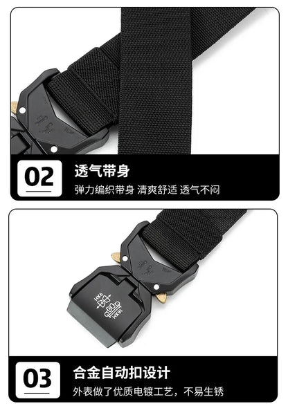 Quick Release Elastic Belt for Men Casual Training - Smarsty