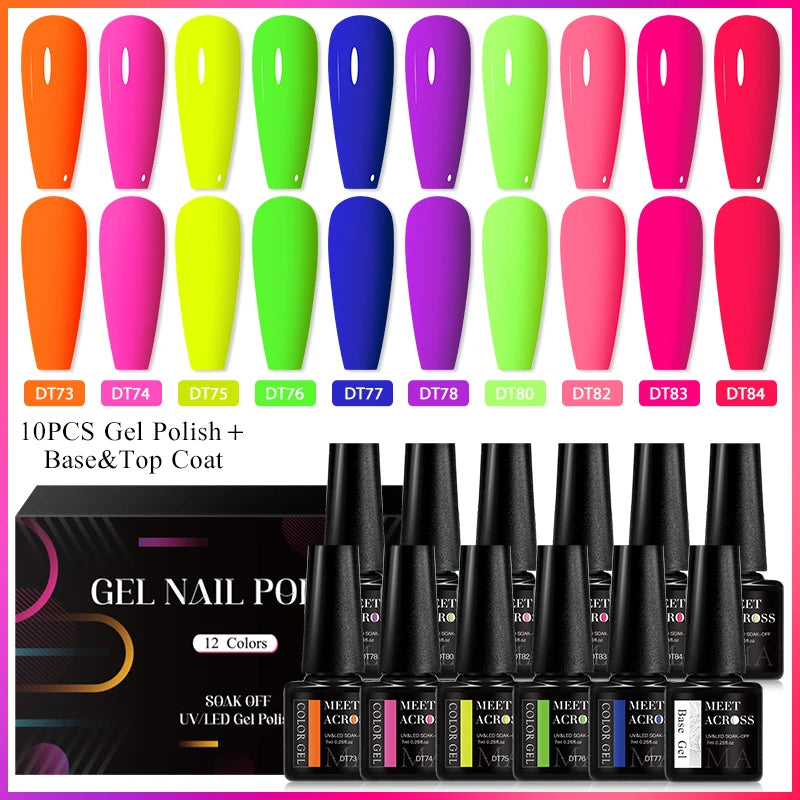 12Pcs Macaron Gel Nail Polish Set For Long Lasting Manicure - Smarsty