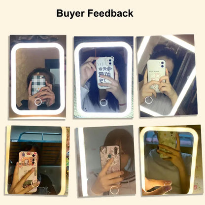LED Vanity Mirror with Touch Screen and Adjustable Brightness - Smarsty
