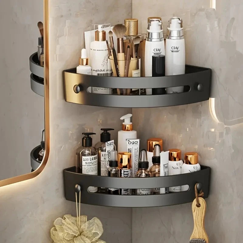 2PCS No Drill Bathroom Shelves for Easy Storage - Smarsty