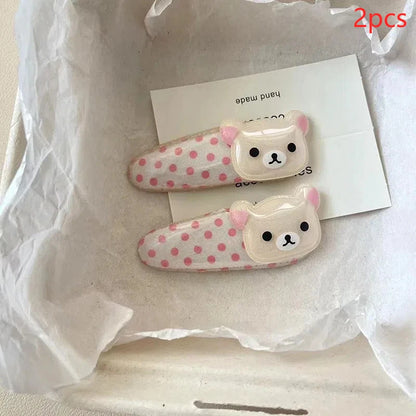 Kawaii Rilakkuma Hair Clips for Girls Birthday Gift - Smarsty