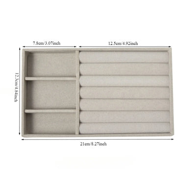 Velvet Jewelry Display Tray for Organized Storage - Smarsty