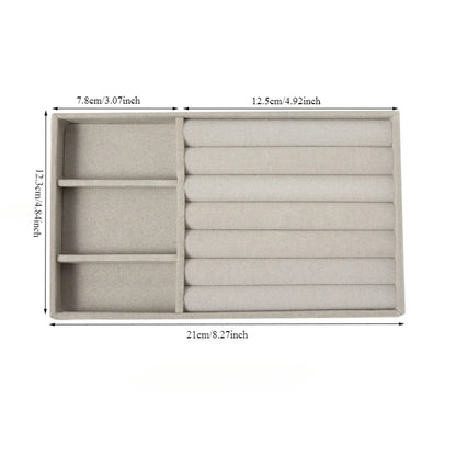 Velvet Jewelry Display Tray for Organized Storage - Smarsty