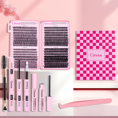 ISEEN DIY Segmented False Eyelash Set with Glue - Smarsty