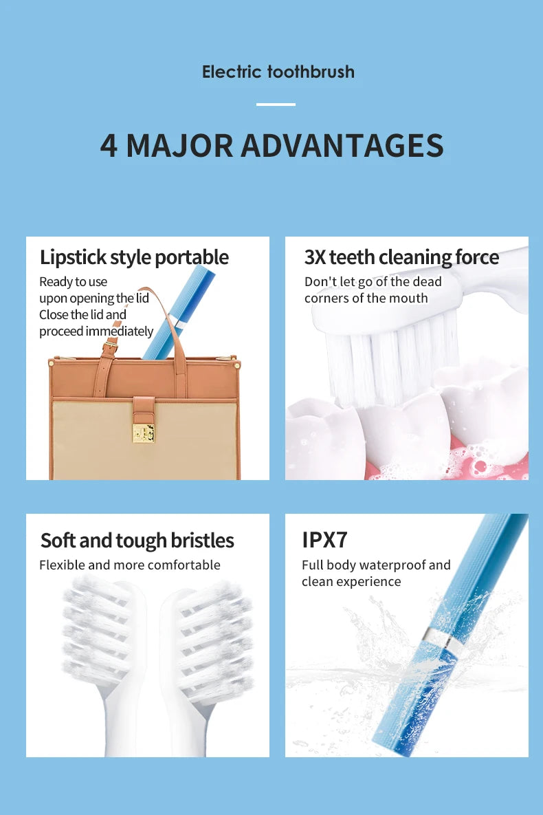 Dr Good Electric Toothbrush for Deep Cleaning and Portability - Smarsty