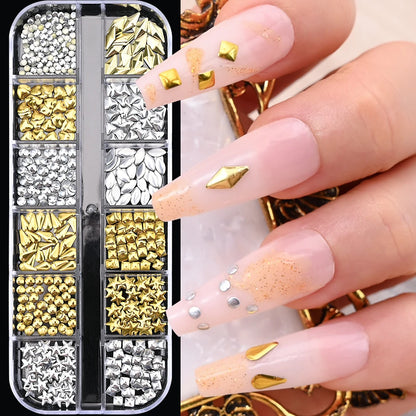 Ocean Gold Nail Art Charms for Stunning Manicure - Smarsty