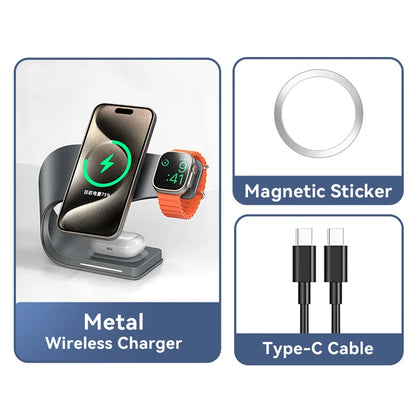 Magnetic Wireless Charger Dock For Phone AirPods Watch - Smarsty