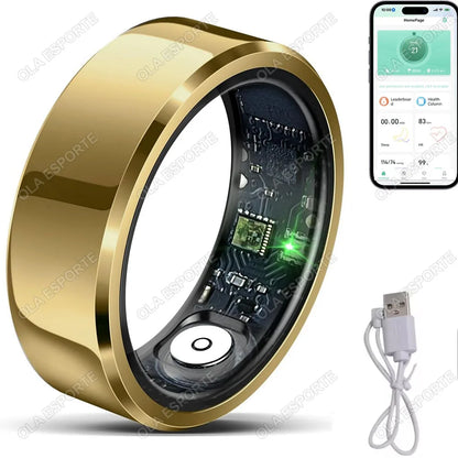 2025 Smart Ring Blood Pressure Heart Rate Sleep Monitoring Smartring IP68 & 5ATM Waterproof Multi-sport Mode Smartring Man Women - Smarsty