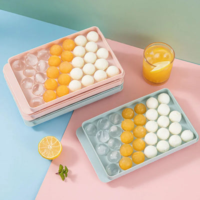 33 Ice Boll Hockey PP Mold Frozen Whiskey Ball Popsicle Ice Cube Tray Box Lollipop Making Gifts Kitchen Tools Accessories - Smarsty