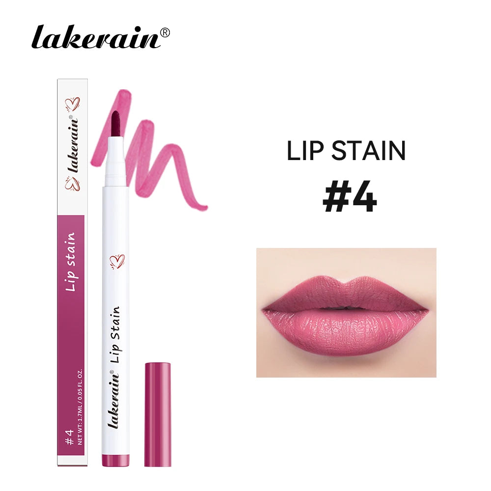 Lakerain Long-lasting Lip Gloss 6 Colors Matte Color Not Easy To Fade Non-stick Cup Silky Lip Gloss Wholesale ship for us