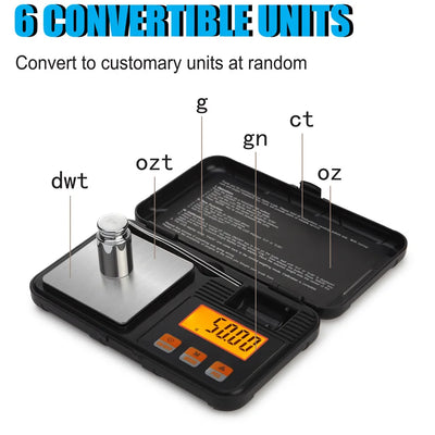 Precision Pocket Scale 0.001g for Jewelry Weighing - Smarsty