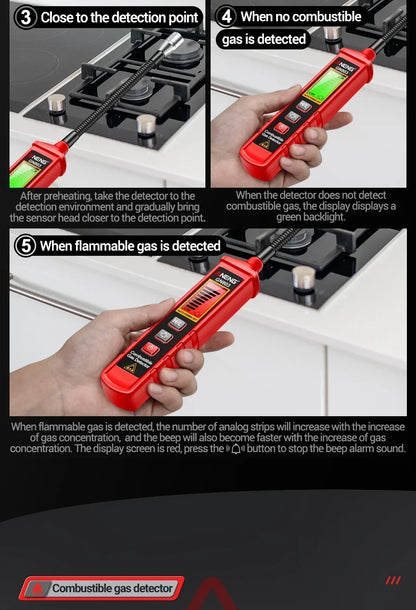 Portable Gas Leak Detector with LCD Display - Smarsty