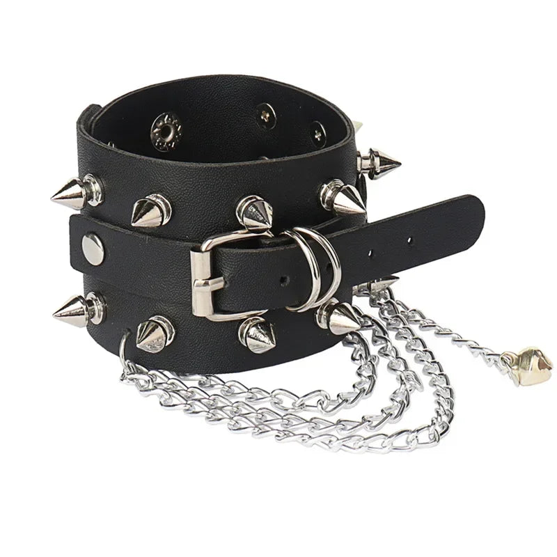 Punk Hip Hop Leather Skull Bracelet for Unisex Fashion - Smarsty