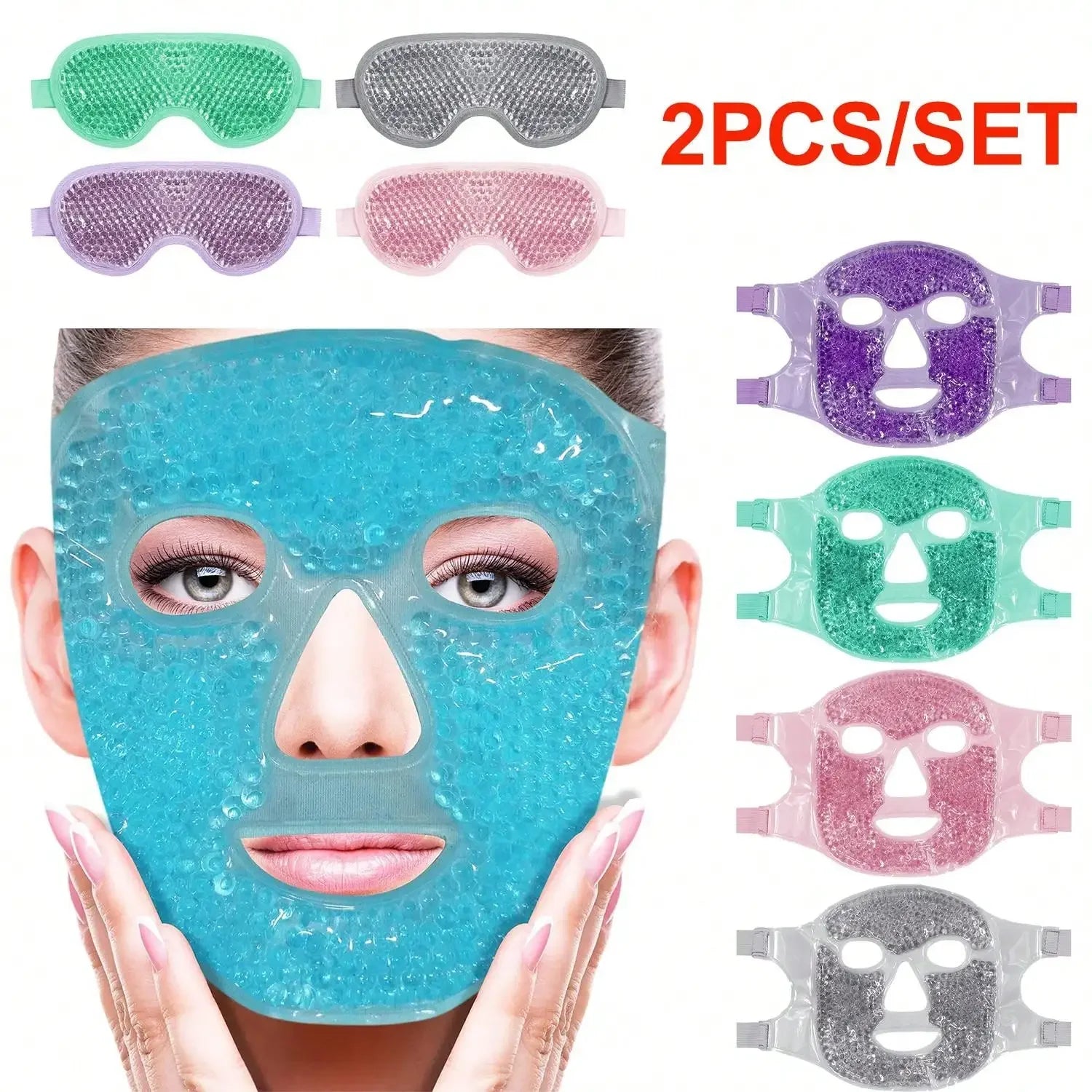 Gel Cooling Eye Mask for Refreshing Hot Cold Therapy - Smarsty