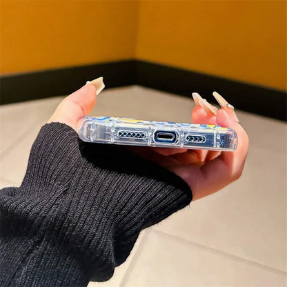 Summer Fresh Fruit Lemon Print TPU Phone Case for IPhone 16 17 15 14 13 12 11 Pro Max 16 Plus 17 Air Cushion Shockproof Cover