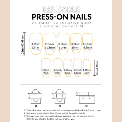 24pcs Summer Pink White Bow Design Fake Nails - Smarsty