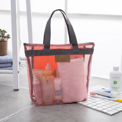 Mesh Makeup Bag Cosmetic Organizer Hanging Travel Case - Smarsty