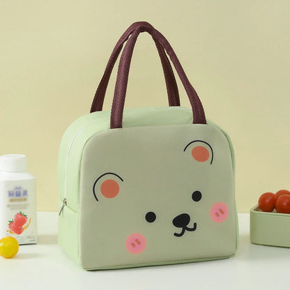 Cartoon Insulated Lunch Bag Oxford Cloth Bento Box Kids - Smarsty