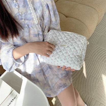 Large Capacity Women's Cosmetic Bags Cases Casual Ladies Small Storage Bag with Zipper Female Travel Clutch Bag Small Handbags - Smarsty