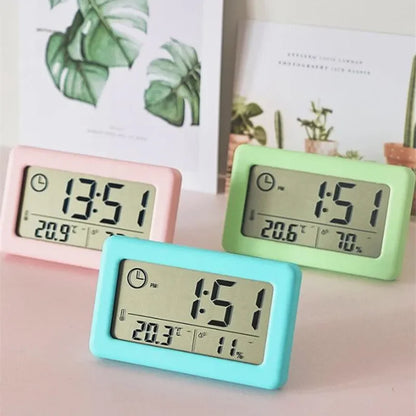 Mini Digital Clock with Temperature and Humidity Display - Smarsty