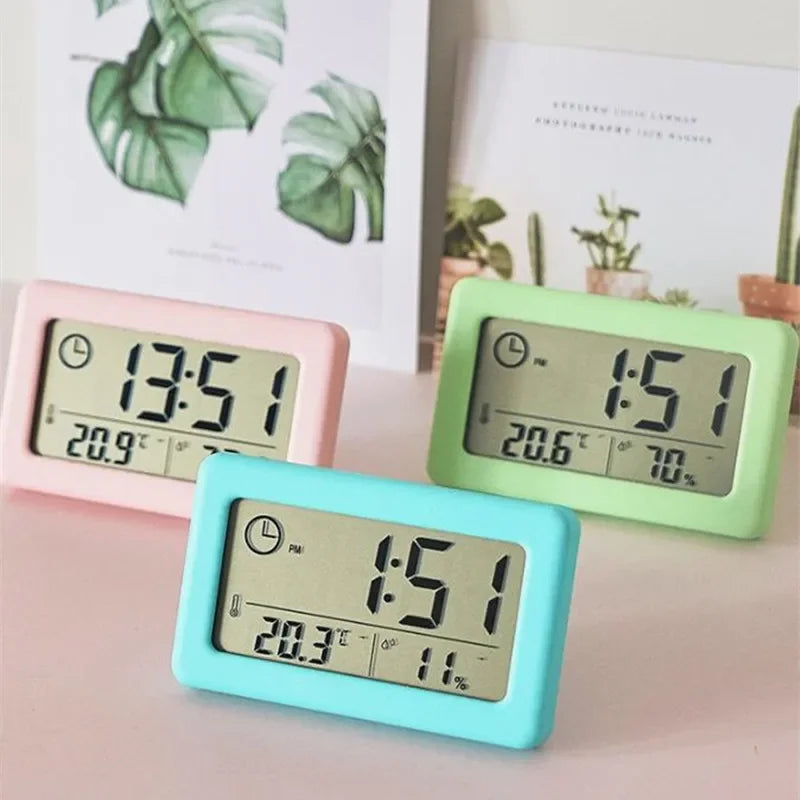 Mini Digital Clock with Temperature and Humidity Display - Smarsty