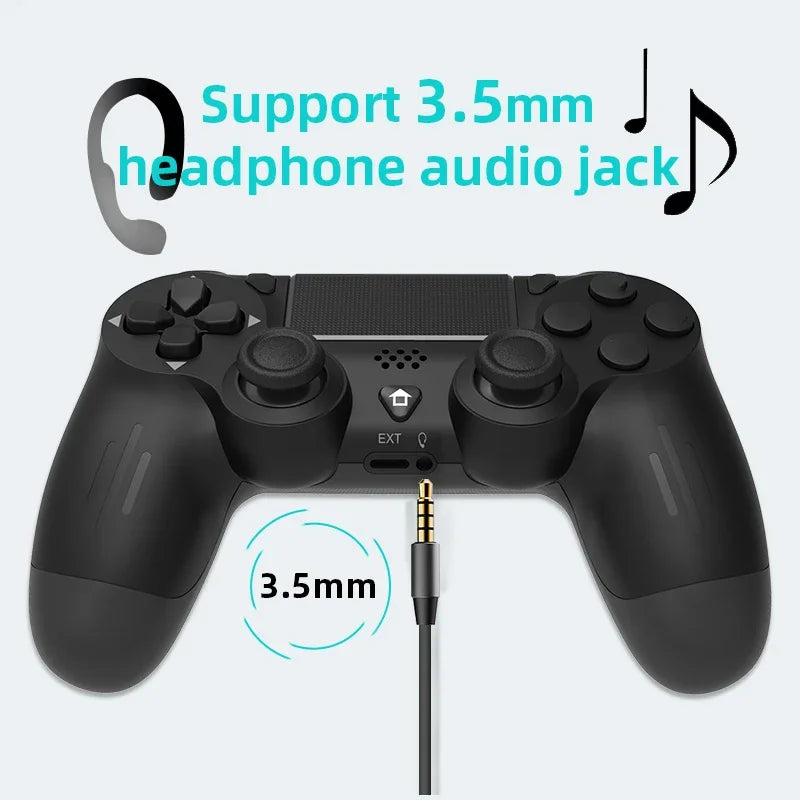 Wireless Bluetooth Game Controller for PS4 with Dual Vibration - Smarsty
