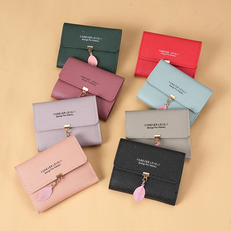 Trifold Clutch Coin Purse, Minimalist Credit Card Holder, Women's Casual Wallet - Smarsty