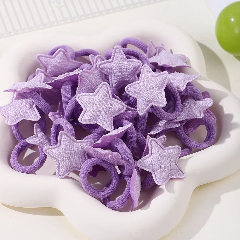 Cute Girls Hair Ties Soft No Harm Ponytail Holders 10Pack - Smarsty