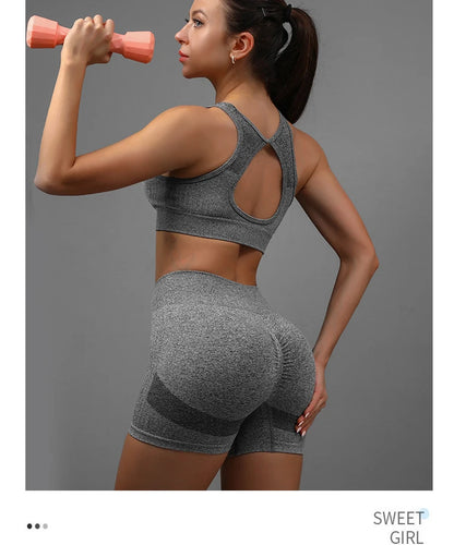 Yoga Shorts Women High Waist Workout Shorts Fitness Yoga Tights Lift Butt Fitness Ladies Yoga Gym Running Short Pants Sportswear - Smarsty