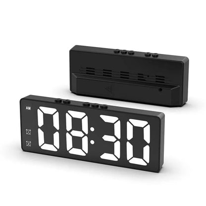 LED Digital Alarm Clock with Voice Control and Dual Snooze - Smarsty