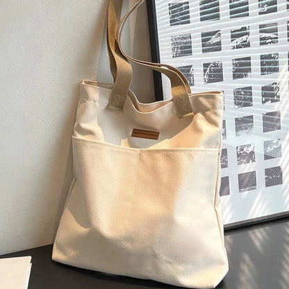 Women Canvas Tote Bag Large Capacity Reusable Shopping Bag - Smarsty