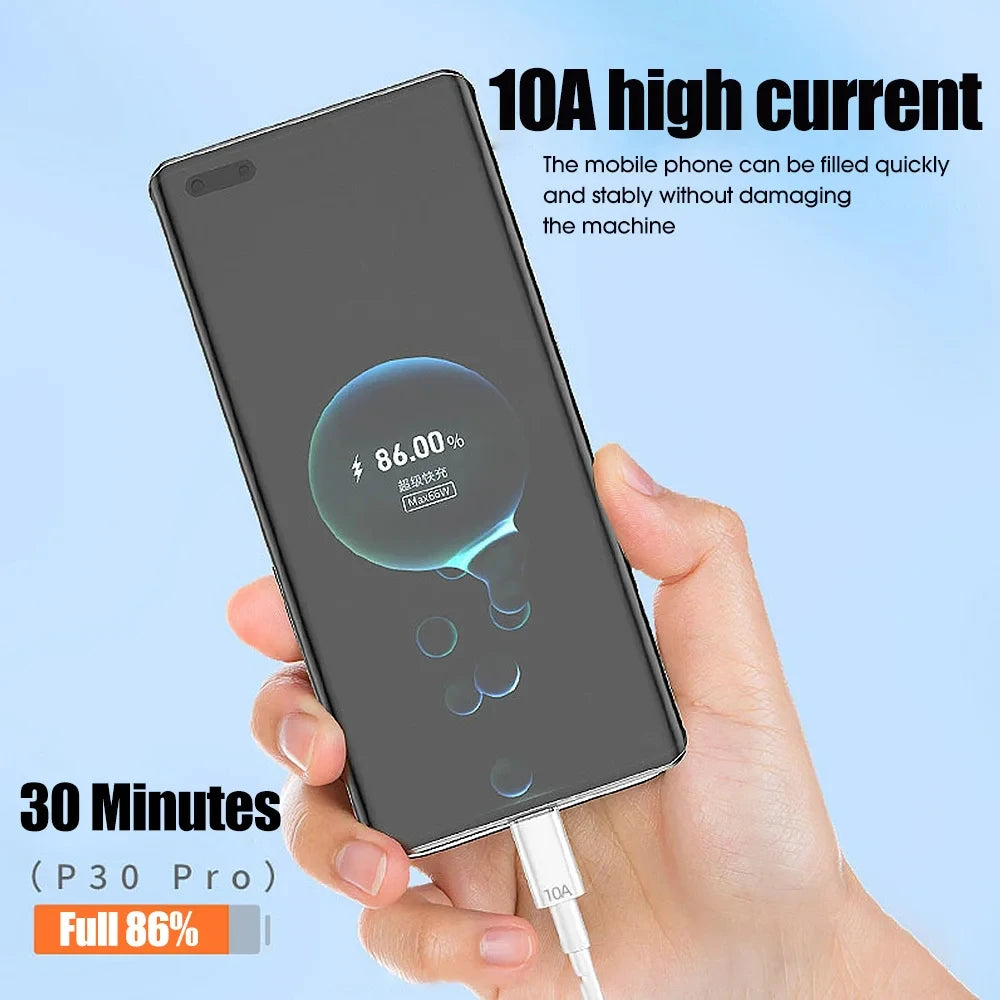 NNBILI 10A USB C Quick Charging Cable 120W Fast Charge - Smarsty
