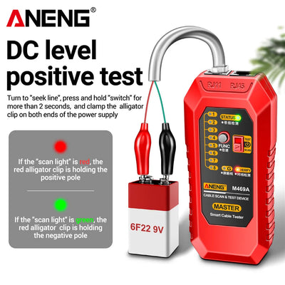 ANENG M469A Network Cable Tracker Tool with RJ45 and RJ11 Support - Smarsty