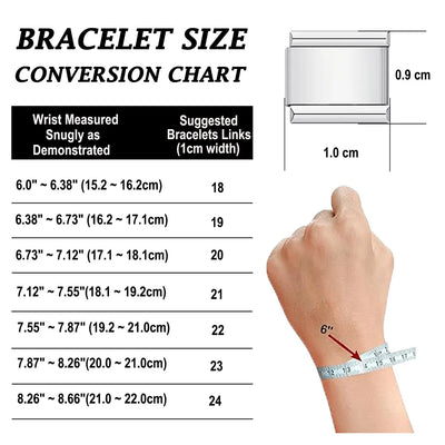 Italian 9mm Charm Link Elastic Stainless Steel Bracelet - Smarsty
