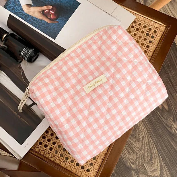 Large Capacity Women's Cosmetic Bags Cases Casual Ladies Small Storage Bag with Zipper Female Travel Clutch Bag Small Handbags - Smarsty