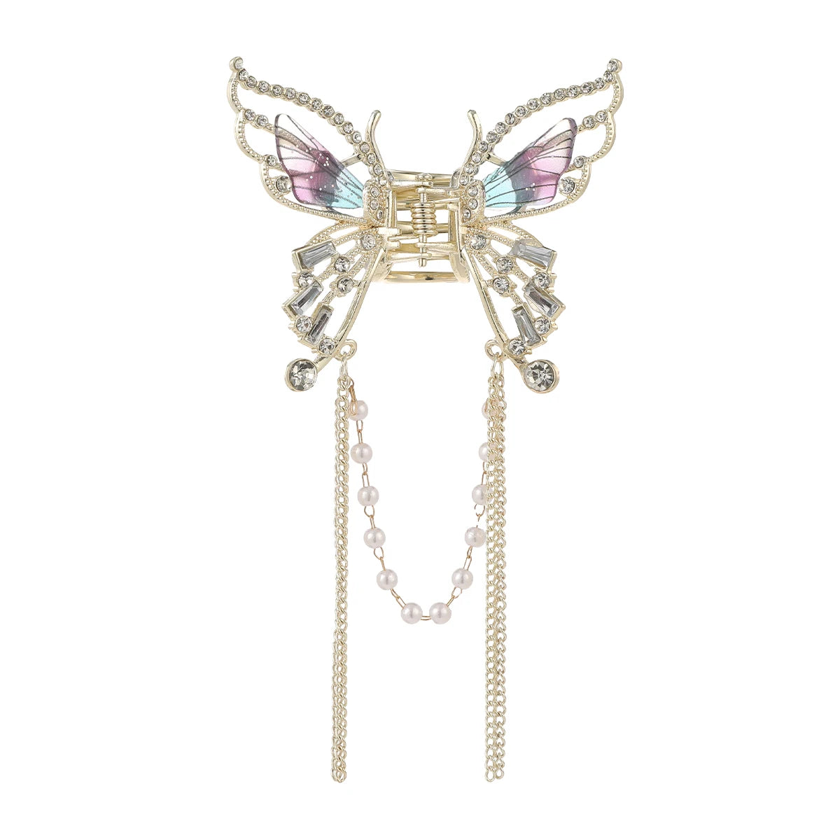 Korean Pearl Butterfly Hair Claw Clip For Women Stylish - Smarsty