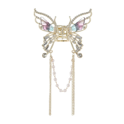 Korean Pearl Butterfly Hair Claw Clip For Women Stylish - Smarsty