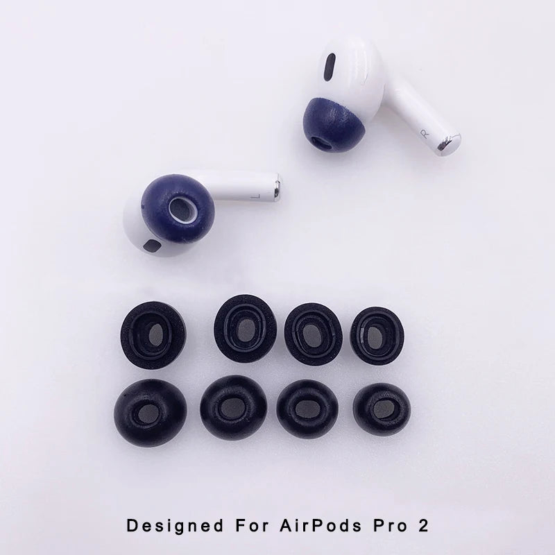 Memory Foam Ear Tips for Apple AirPods Pro 2 - Smarsty