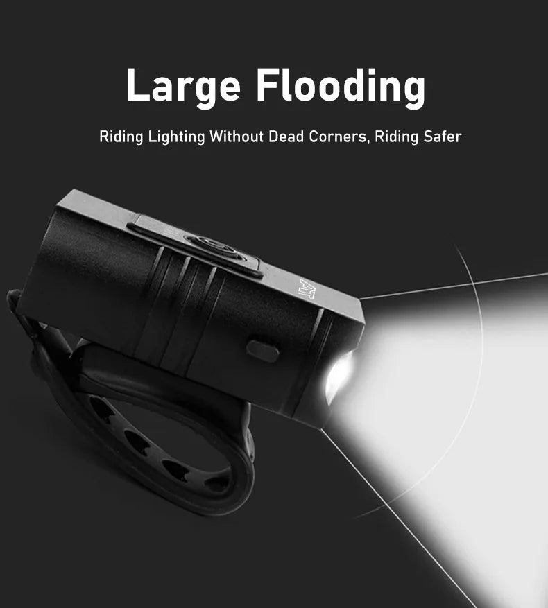 LED Bicycle Front Light Type-C Rechargeable Bicycle Headlight MTB Road Bike Headlamp Easy to Install Cycling Accessories - Smarsty