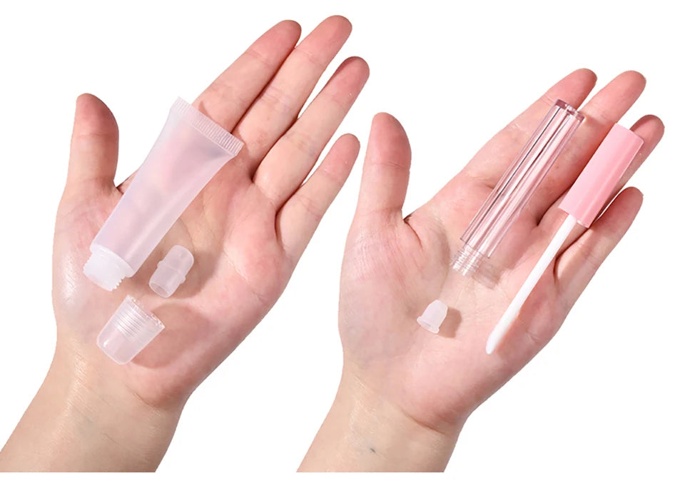 DIY Lip Gloss Making Kit Moisturizing Lip Gloss Base Diy Raw Material Tool Kit Shiny Glitter Lip Tints Glaze Handmade Cosmetics