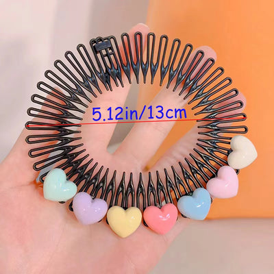 Colorful Hair Accessories Set for Girls with Combs and Clips - Smarsty