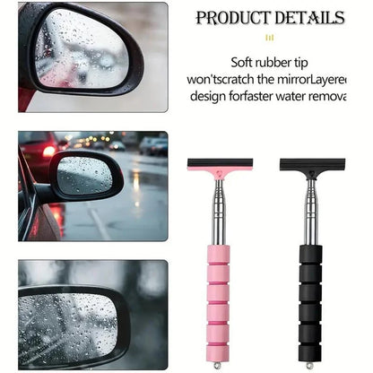 Telescopic Handle Rearview Mirror Wiper Cleaning Tool - Smarsty